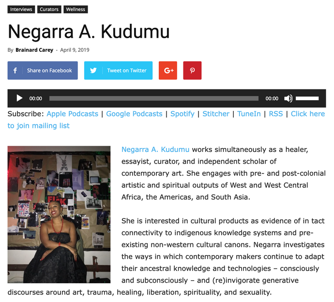Negarra A. Kudumu on WYBCx Yale Radio