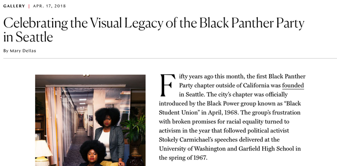Celebrating the Visual Legacy of the Black Panther Party in Seattle, The Cut