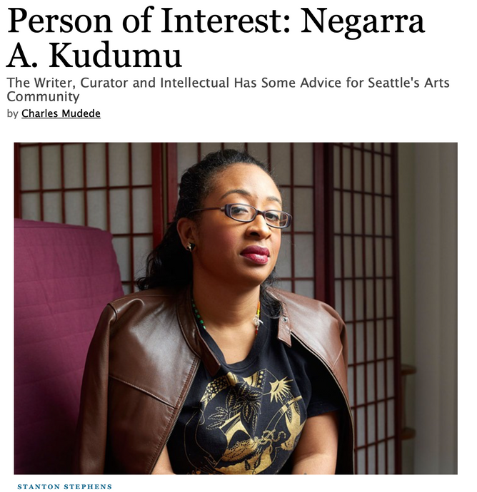 Person of Interest: Negarra A. Kudumu, The Stranger
