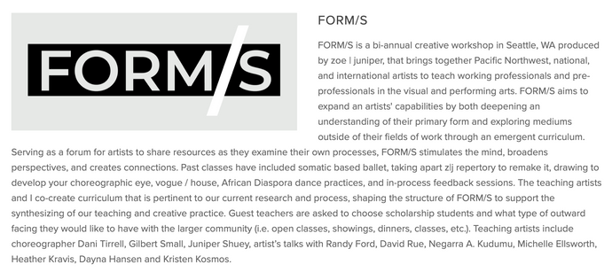 FORM/S: DECOLONIZING THE BODY THROUGH MOVEMENT
